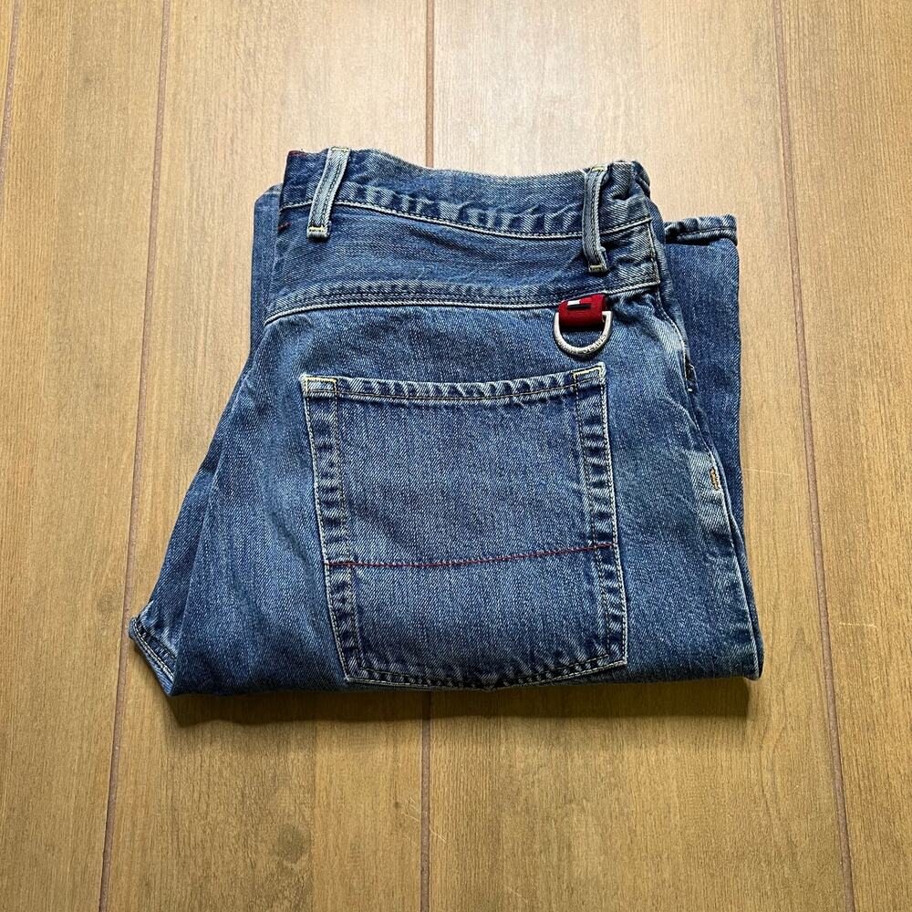 Tommy Jeans Relaxed Fit Jeans Mens 34x33 Blue Denim Y2K Straight Baggy Loose‎